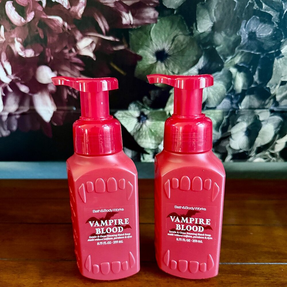 NEW 2-Pc VAMPIRE BLOOD Foaming Hand Soap Bath & Body Works